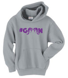 "Goon" With A Ponytail Glitter Hooded Sweatshirt - Youth