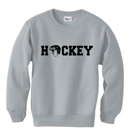 "Hockey" Crewneck Sweatshirt - Youth