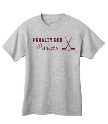 "Penalty Box Princess" Glitter T-Shirt - Youth