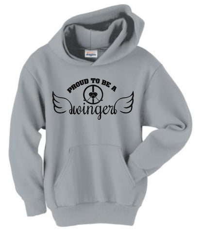 "Proud To Be A Winger" Glitter Hooded Sweatshirt - Youth